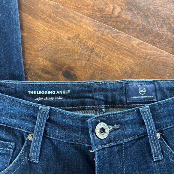 AG Adriano Goldschmied The Legging Ankle Super Skinny Dark Wash Jeans Size 26 - Picture 5 of 9